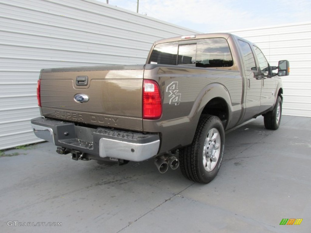 2016 F250 Super Duty Lariat Crew Cab 4x4 - Caribou Metallic / Black photo #4