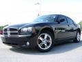2008 Brilliant Black Crystal Pearl Dodge Charger R/T  photo #4