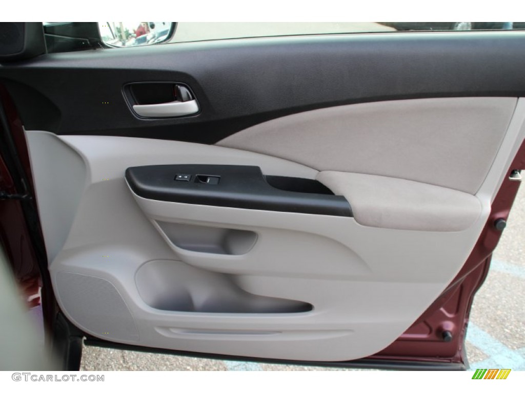 2013 Honda CR-V EX AWD Gray Door Panel Photo #105224785