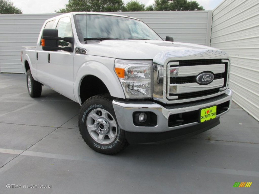 2016 F250 Super Duty XLT Crew Cab 4x4 - Oxford White / Steel photo #1