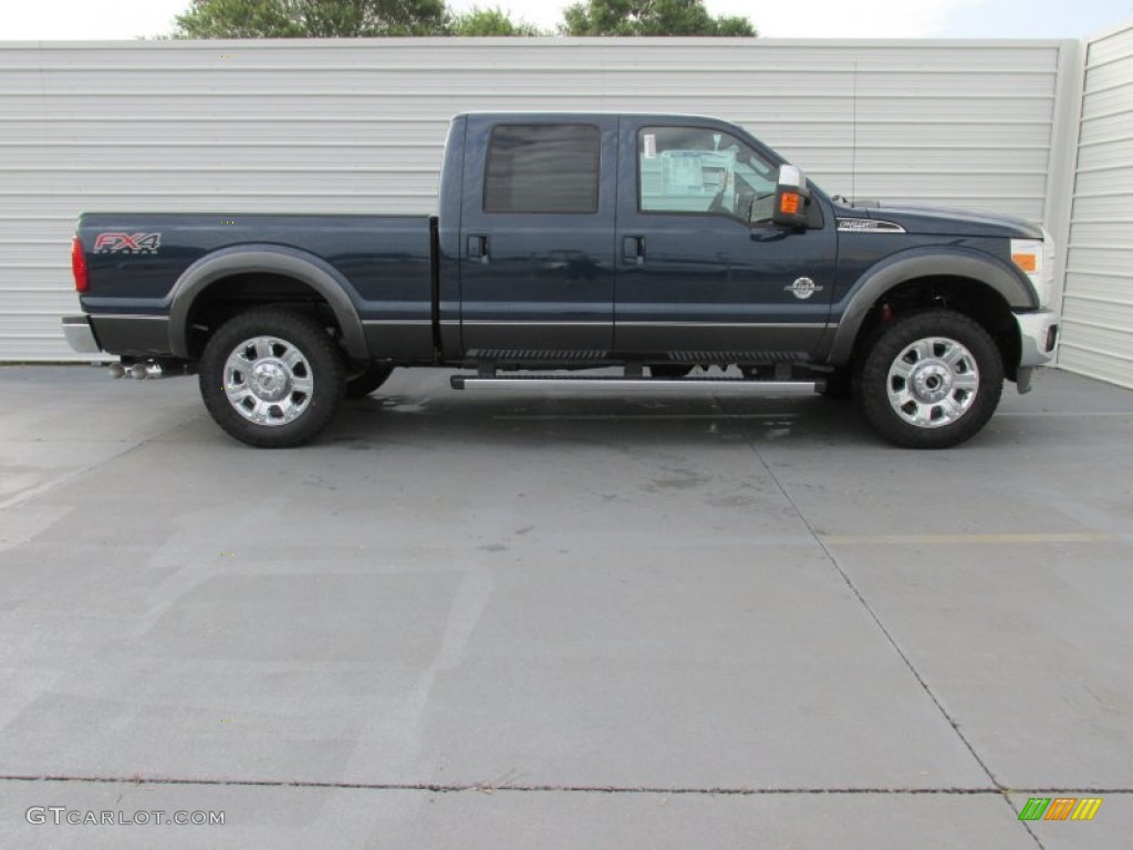 Blue Jeans Metallic 2016 Ford F250 Super Duty Lariat Crew Cab 4x4 Exterior Photo #105226956