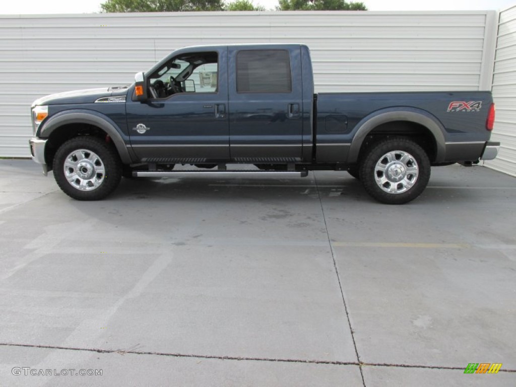 Blue Jeans Metallic 2016 Ford F250 Super Duty Lariat Crew Cab 4x4 Exterior Photo #105227027