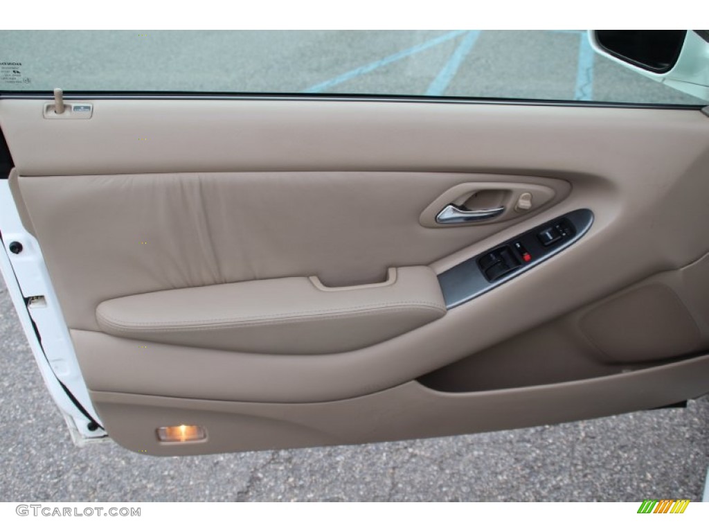 2002 Honda Accord EX V6 Coupe Ivory Door Panel Photo #105227761