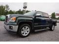 2015 Emerald Green Metallic GMC Sierra 1500 SLT Crew Cab  photo #3