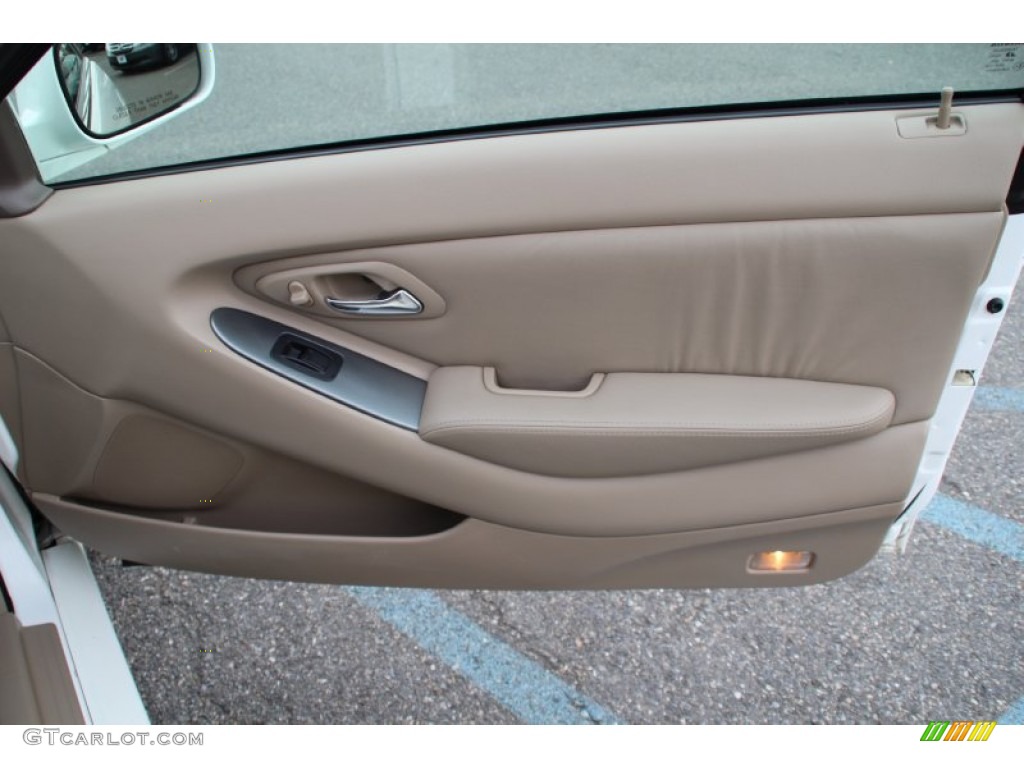 2002 Honda Accord EX V6 Coupe Ivory Door Panel Photo #105227999