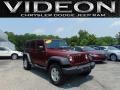Red Rock Crystal Pearl 2010 Jeep Wrangler Unlimited Sport 4x4