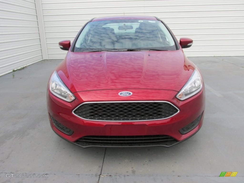 2015 Focus SE Sedan - Ruby Red Metallic / Charcoal Black photo #8