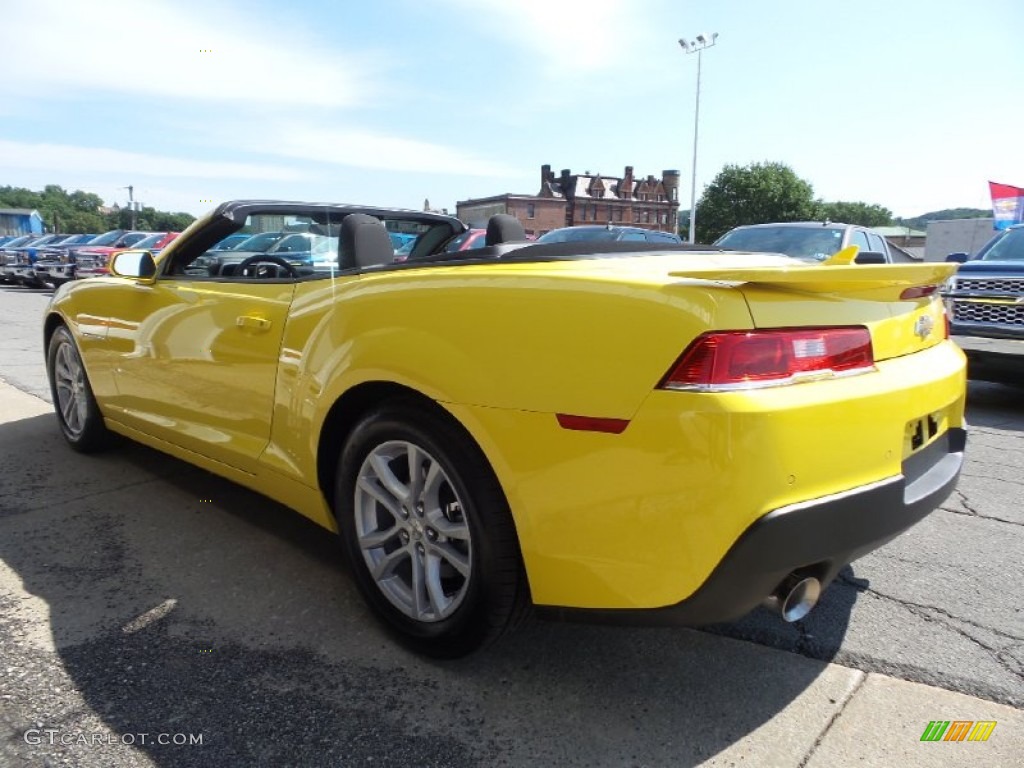 2015 Camaro LT Convertible - Bright Yellow / Black photo #5