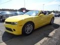 2015 Bright Yellow Chevrolet Camaro LT Convertible  photo #7