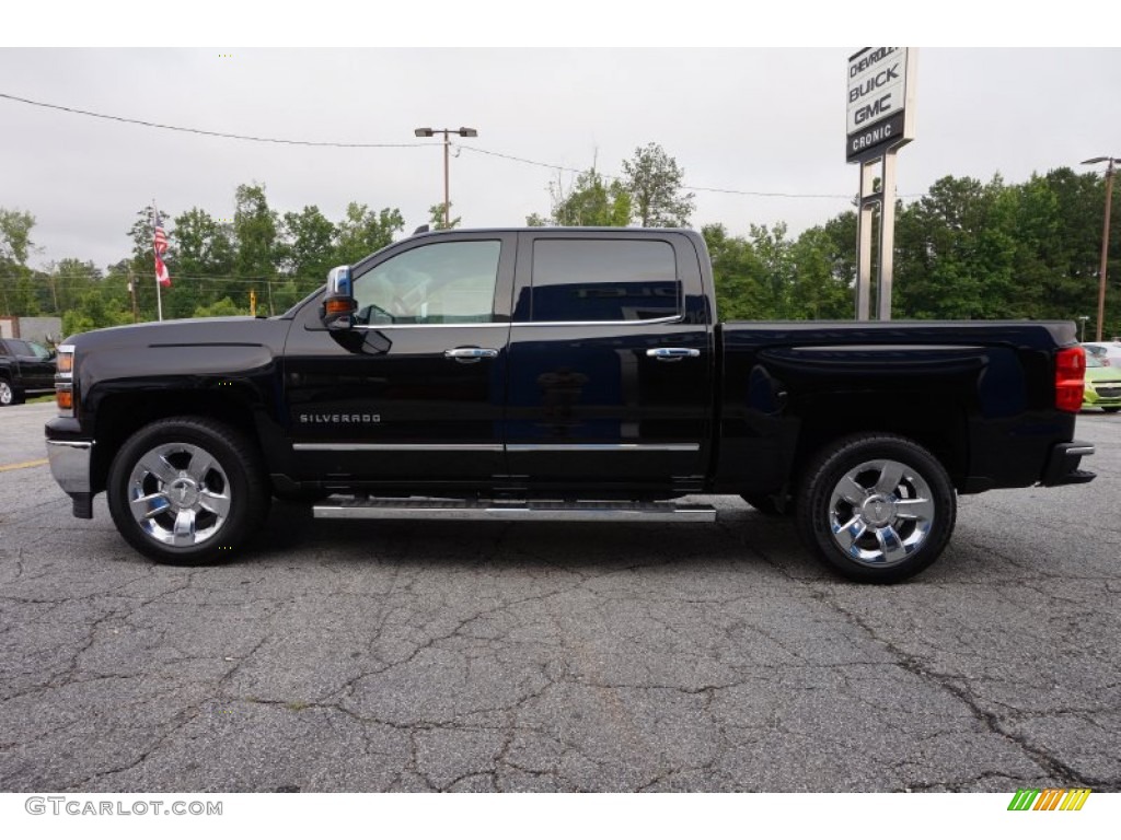 2015 Silverado 1500 LTZ Crew Cab 4x4 - Black / Jet Black photo #4