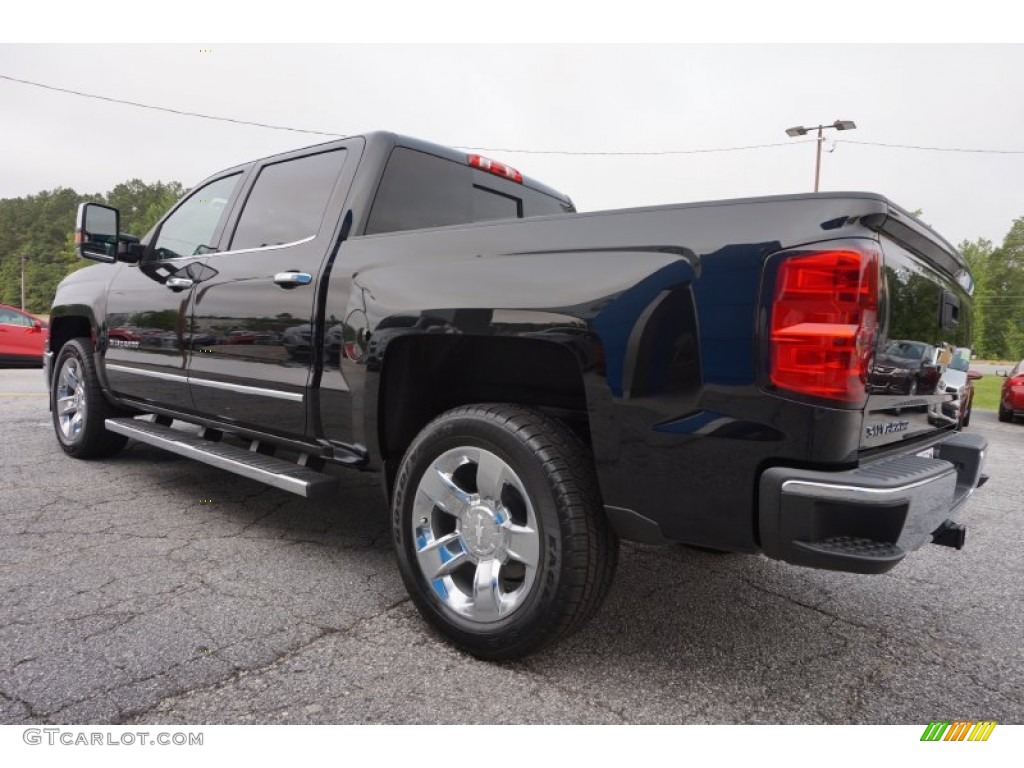 2015 Silverado 1500 LTZ Crew Cab 4x4 - Black / Jet Black photo #5