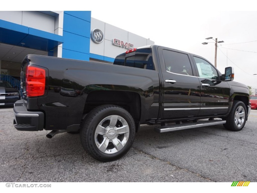 2015 Silverado 1500 LTZ Crew Cab 4x4 - Black / Jet Black photo #7