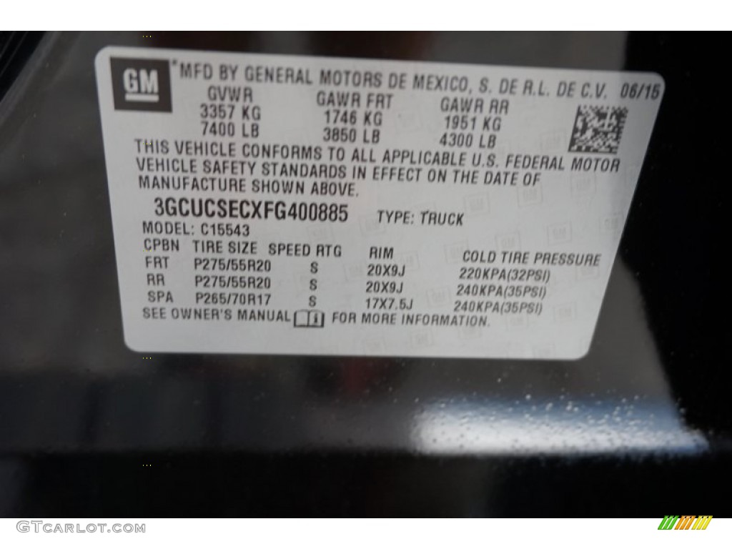 2015 Silverado 1500 LTZ Crew Cab 4x4 - Black / Jet Black photo #16