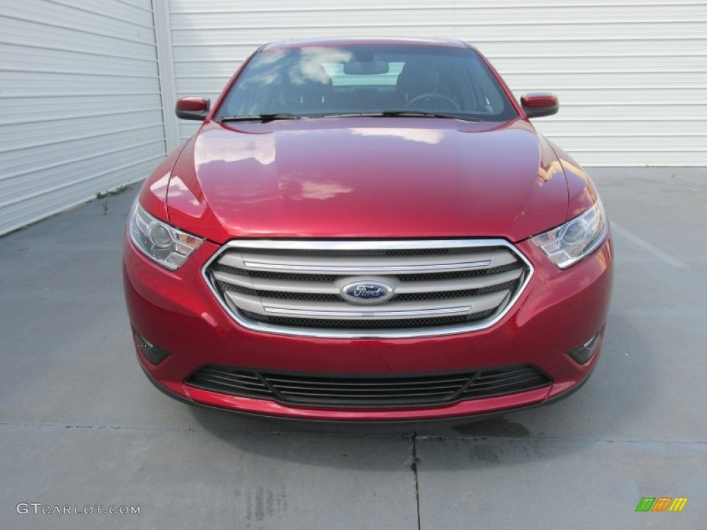 2015 Taurus SEL - Ruby Red Metallic / Charcoal Black photo #8