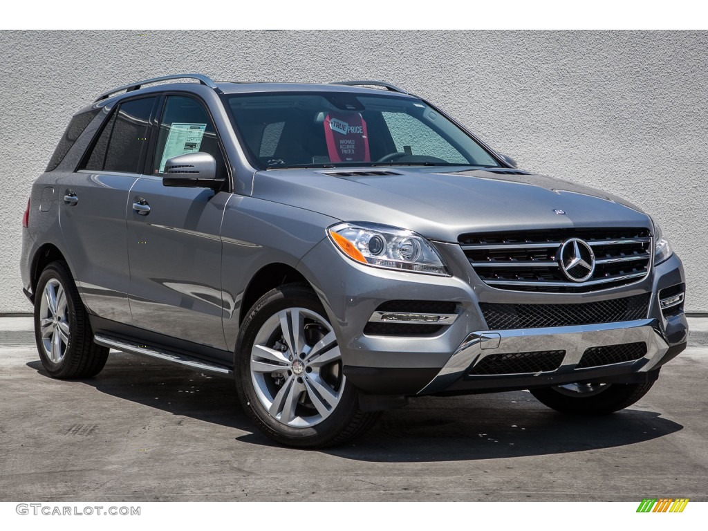 Paladium Silver Metallic 2015 Mercedes-Benz ML 350 4Matic Exterior Photo #105231113