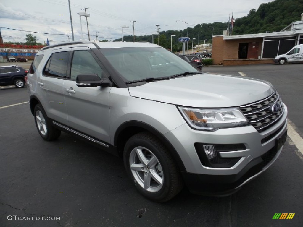 2016 Explorer XLT 4WD - Ingot Silver Metallic / Ebony Black photo #10