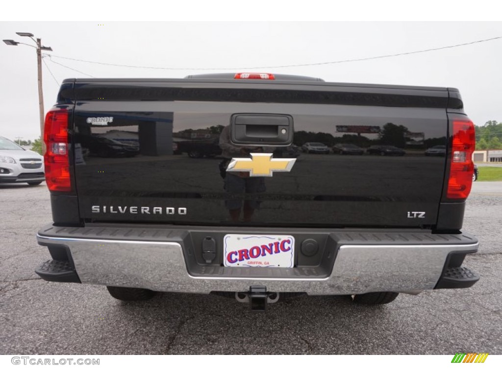 2015 Silverado 1500 LTZ Crew Cab 4x4 - Black / Cocoa/Dune photo #6