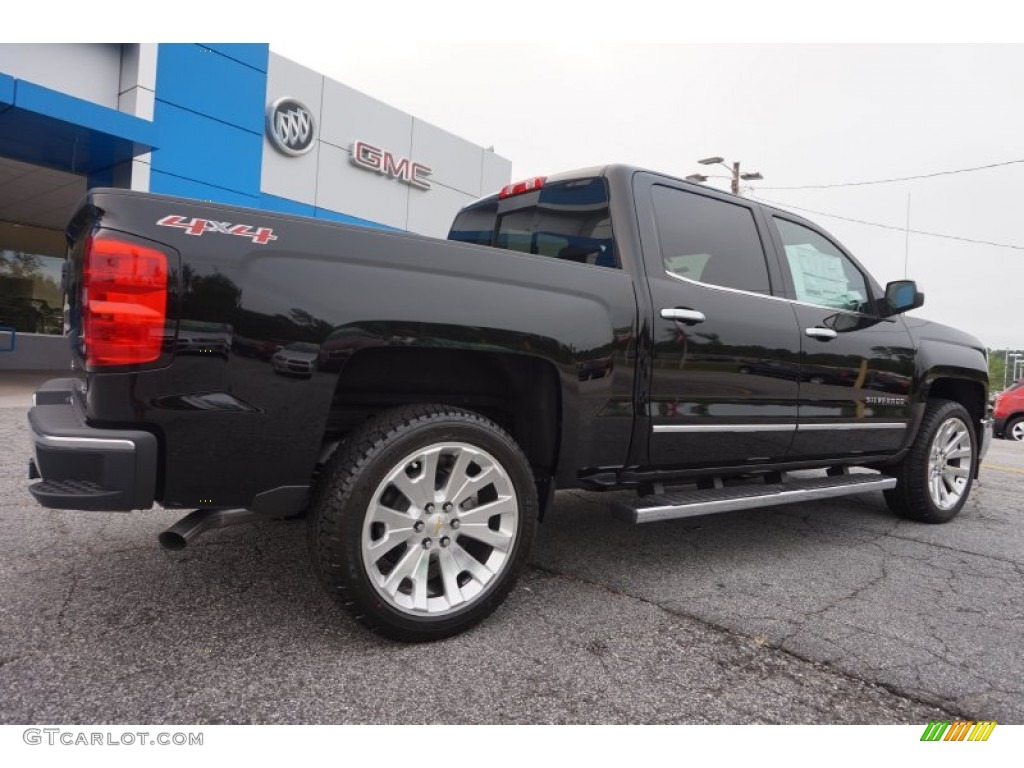 2015 Silverado 1500 LTZ Crew Cab 4x4 - Black / Cocoa/Dune photo #7