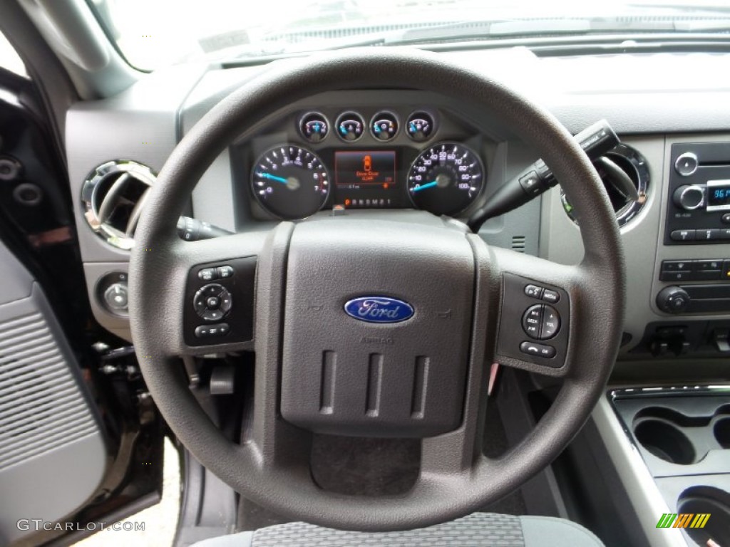 2016 Ford F250 Super Duty XLT Super Cab 4x4 Steel Steering Wheel Photo #105231635