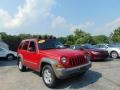 2005 Flame Red Jeep Liberty Sport 4x4  photo #26