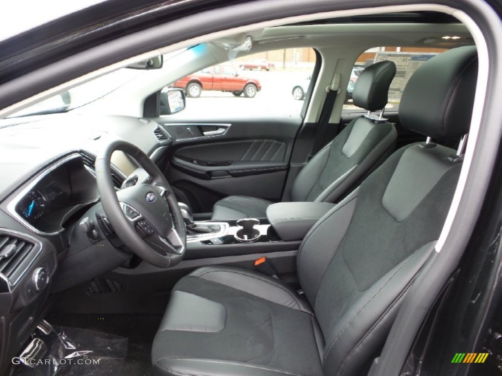 Ebony Interior 2015 Ford Edge Sport AWD Photo #105232511