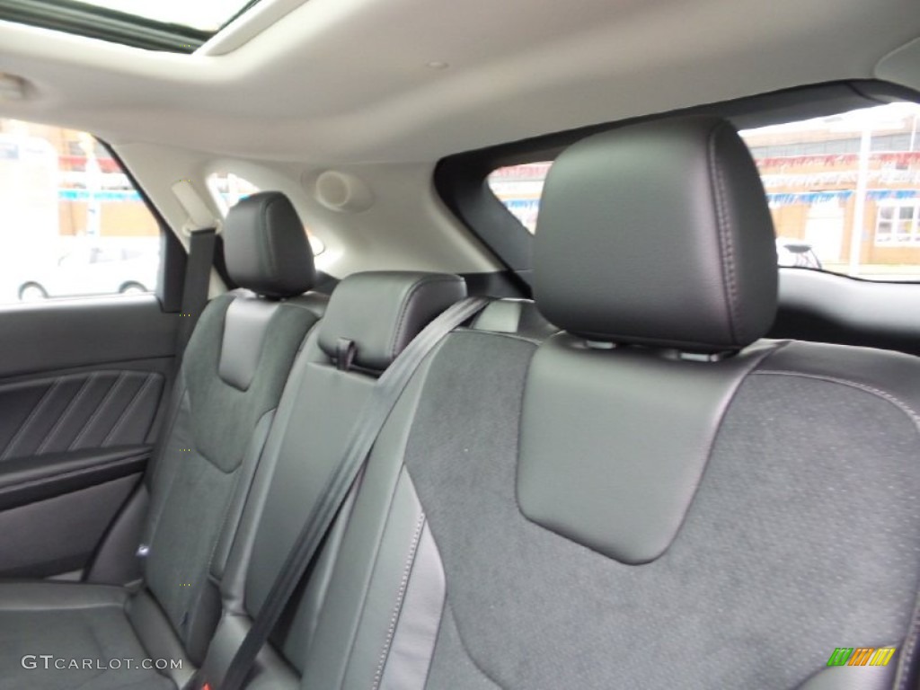 Ebony Interior 2015 Ford Edge Sport AWD Photo #105232526