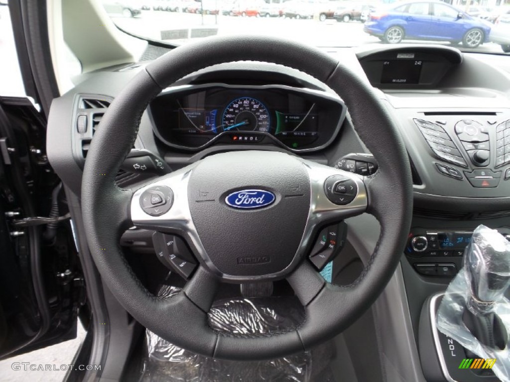 2015 C-Max Hybrid SE - Tuxedo Black Metallic / Charcoal Black photo #15