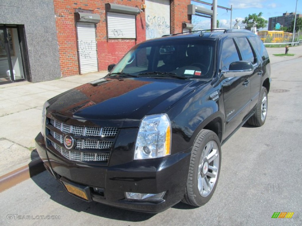 Black Ice Metallic 2013 Cadillac Escalade Premium AWD Exterior Photo #105233702