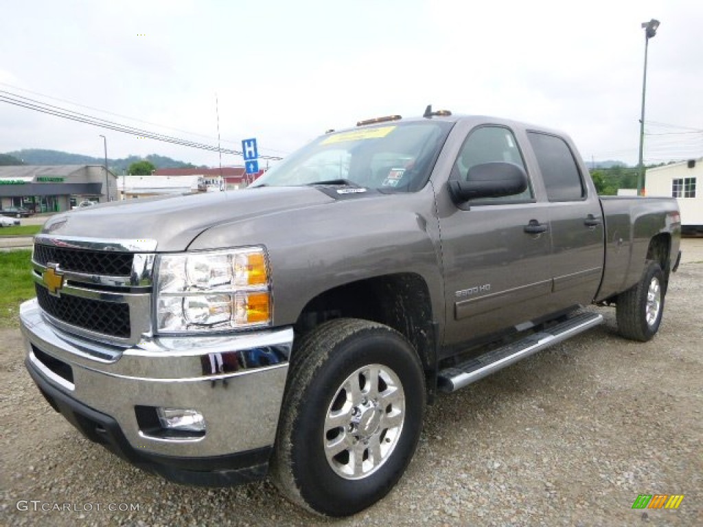 Graystone Metallic 2013 Chevrolet Silverado 2500HD LT Crew Cab 4x4 Exterior Photo #105237302