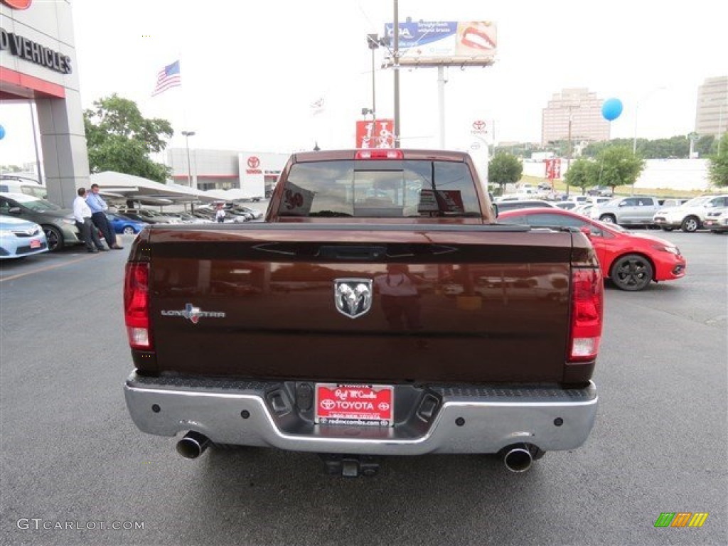 2013 1500 SLT Quad Cab - Western Brown Pearl / Canyon Brown/Light Frost Beige photo #6