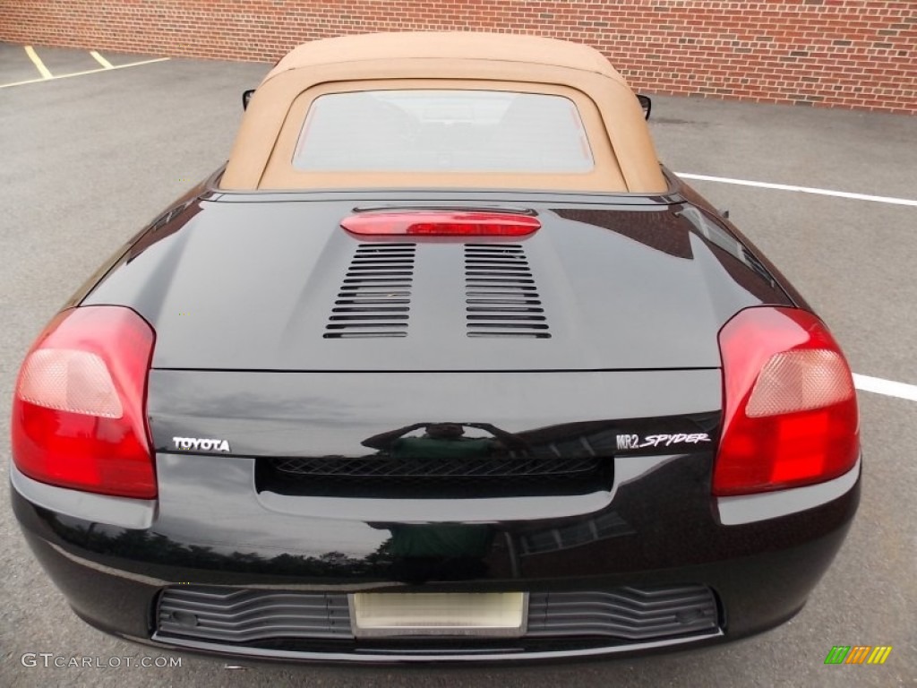 2002 MR2 Spyder Roadster - Black / Tan photo #5