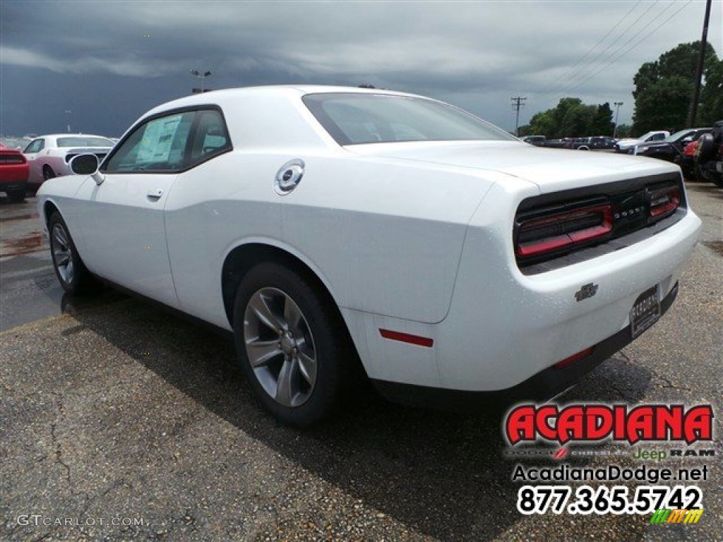 2015 Challenger SXT - Bright White / Black/Tungsten photo #2
