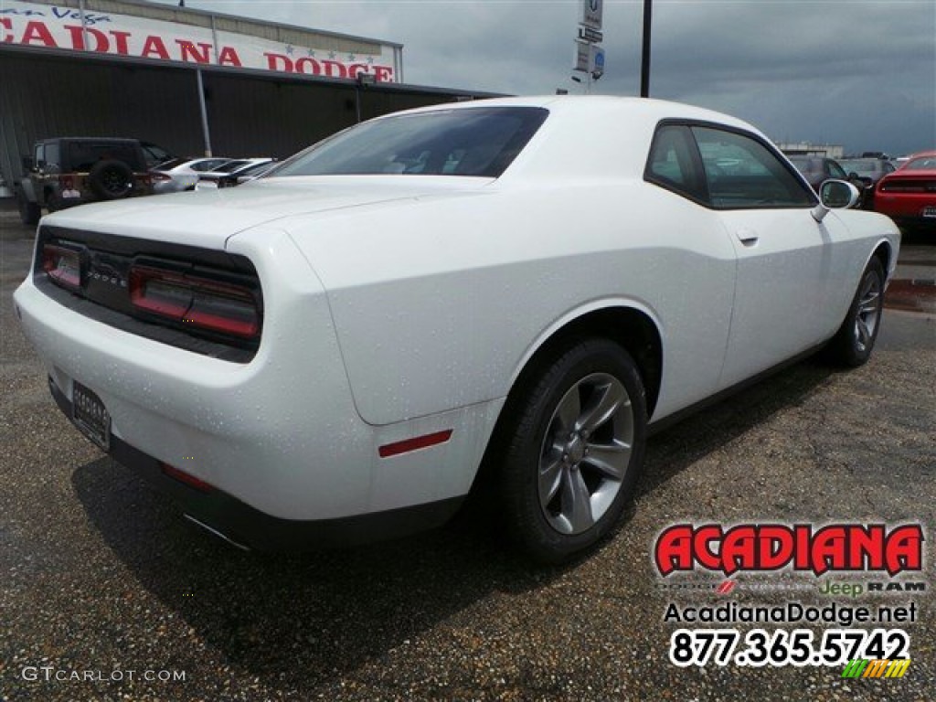 2015 Challenger SXT - Bright White / Black/Tungsten photo #3