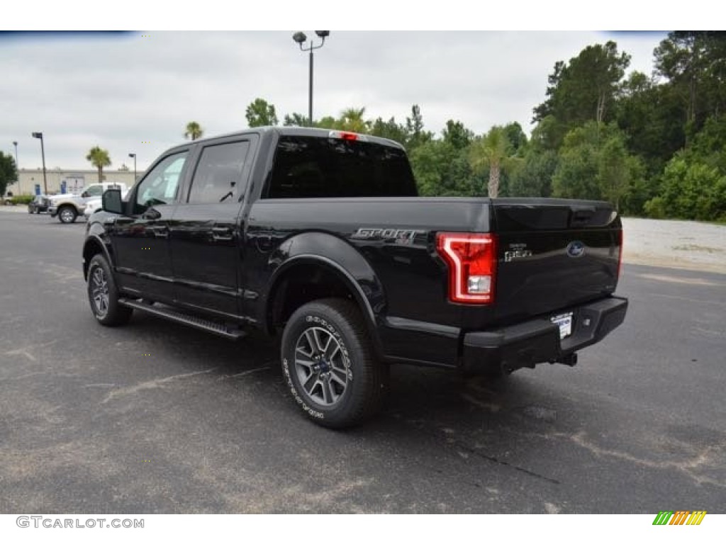 2015 F150 XLT SuperCrew 4x4 - Tuxedo Black Metallic / Black photo #8