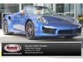Sapphire Blue Metallic 2015 Porsche 911 Turbo Cabriolet