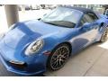 2015 Sapphire Blue Metallic Porsche 911 Turbo Cabriolet  photo #10