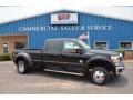 2016 Shadow Black Ford F350 Super Duty Lariat Crew Cab 4x4 DRW  photo #3