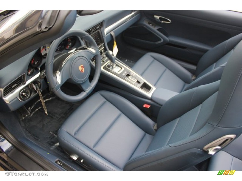 Yachting Blue Interior 2015 Porsche 911 Carrera S Cabriolet Photo #105243368