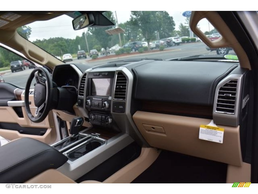 2015 F150 Lariat SuperCrew 4x4 - White Platinum Tricoat / Medium Light Camel photo #17