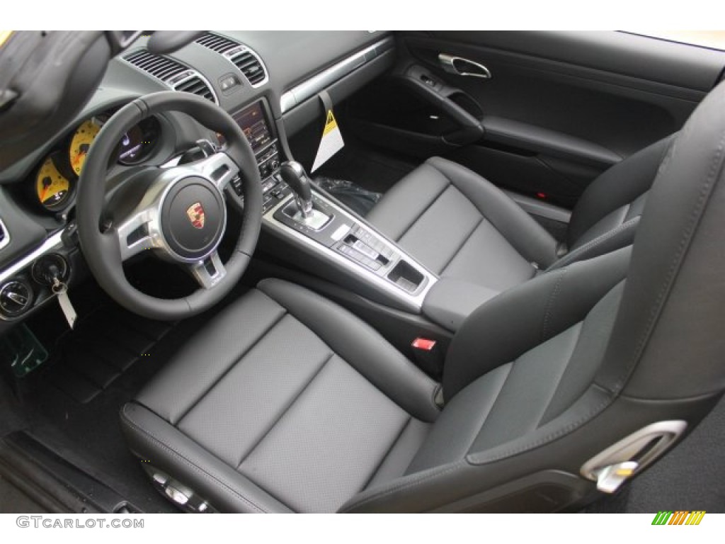 Black Interior 2015 Porsche Boxster S Photo #105244028