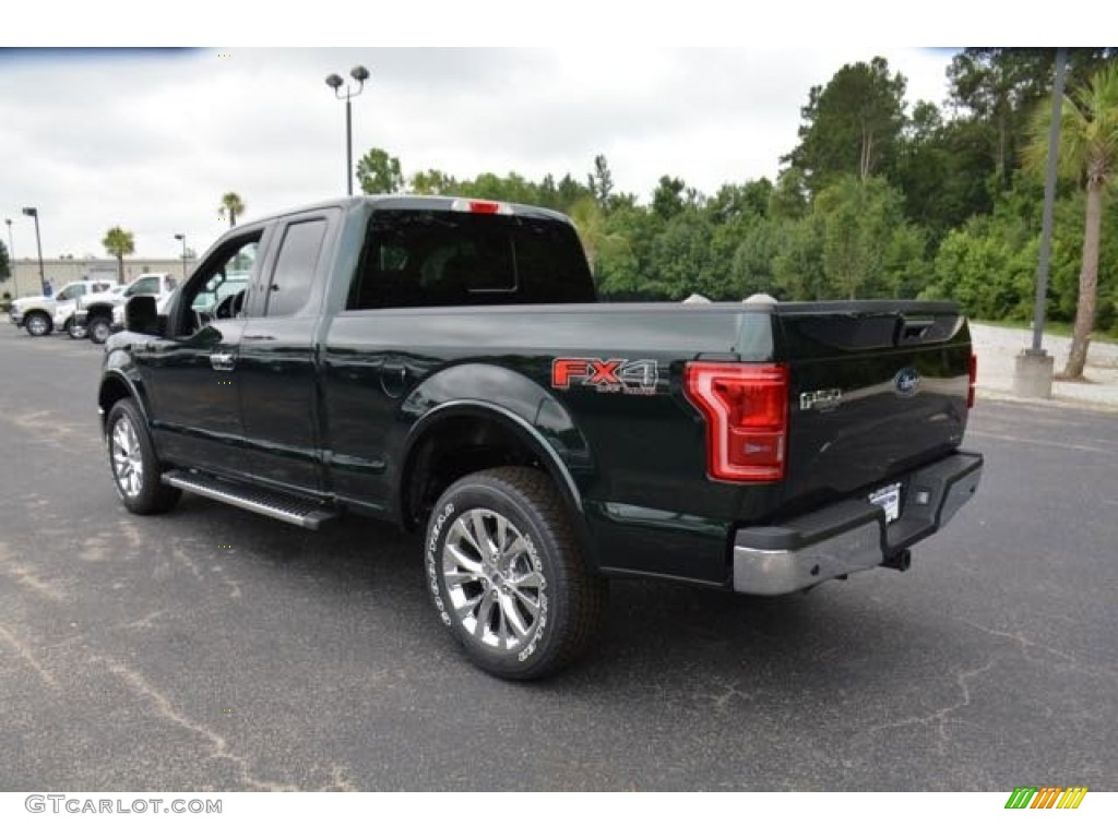 2015 F150 XLT SuperCab 4x4 - Green Gem Metallic / Medium Light Camel photo #8