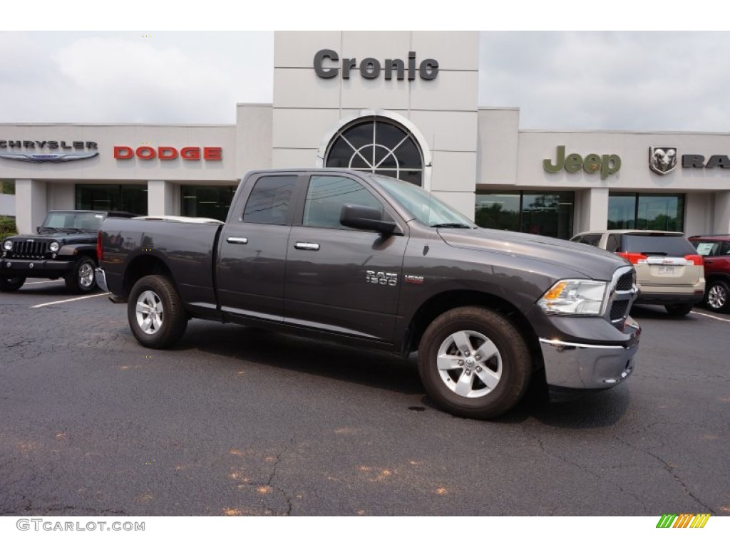 2014 1500 SLT Quad Cab - Granite Crystal Metallic / Black/Diesel Gray photo #1