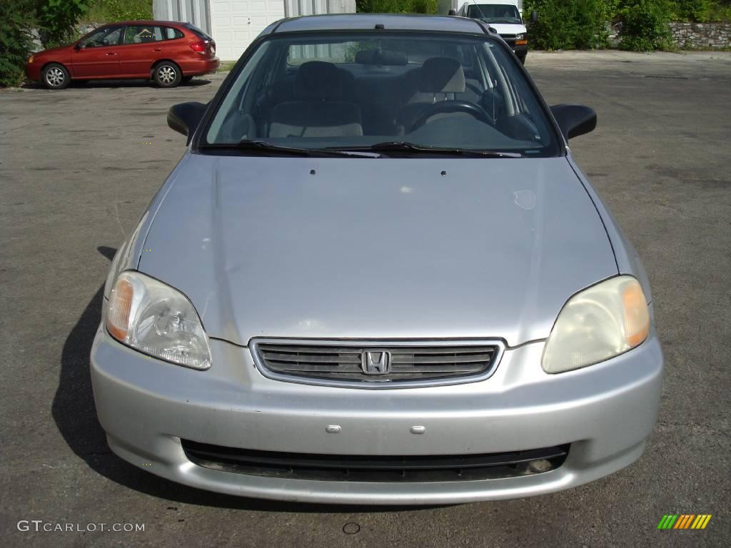 1998 Civic LX Sedan - Vogue Silver Metallic / Gray photo #3