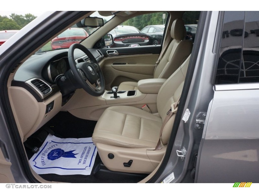 New Zealand Black/Light Frost Interior 2014 Jeep Grand Cherokee Limited Photo #105247694