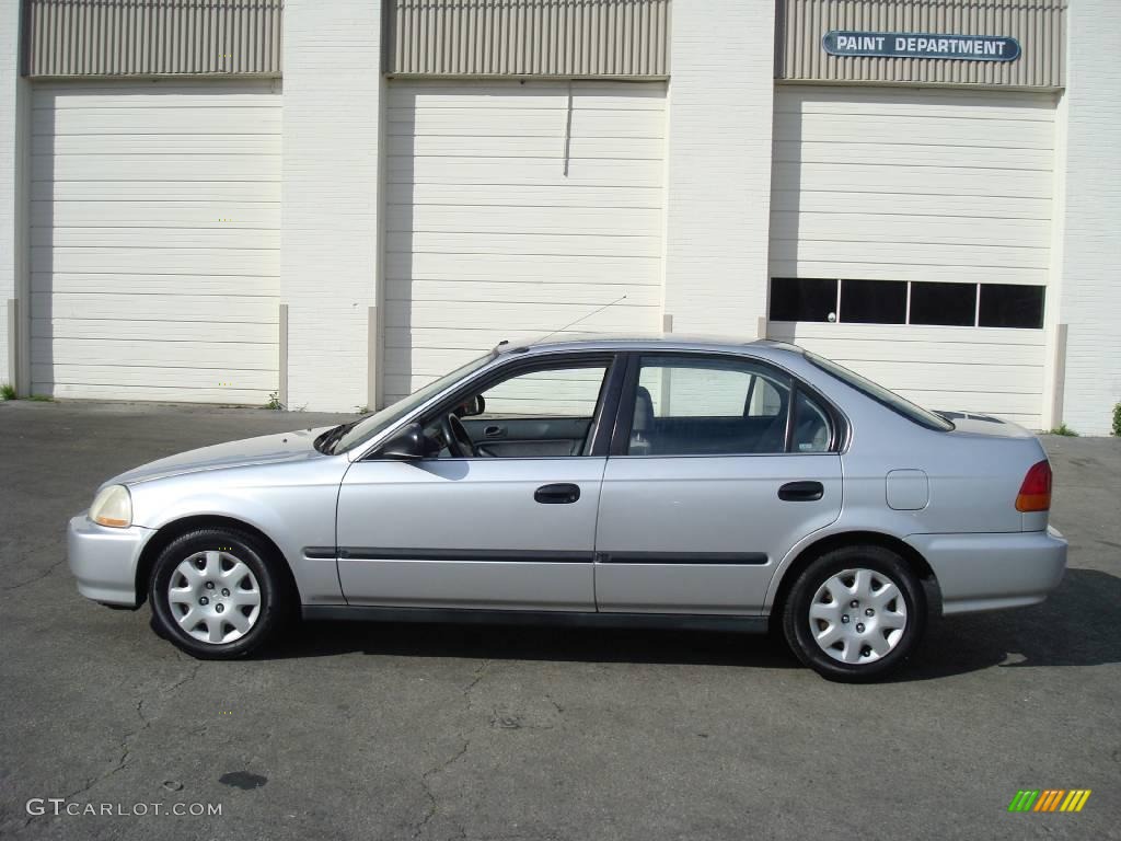 1998 Civic LX Sedan - Vogue Silver Metallic / Gray photo #9