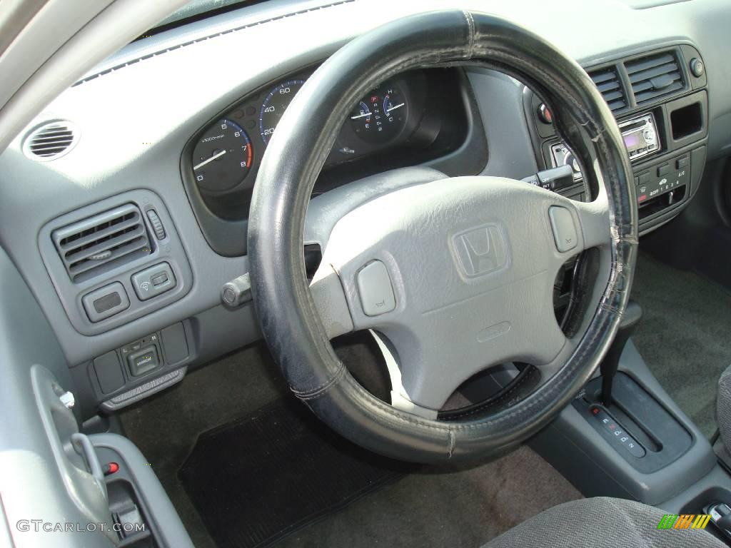 1998 Civic LX Sedan - Vogue Silver Metallic / Gray photo #10