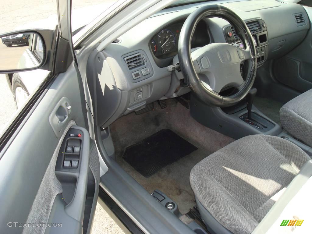 1998 Civic LX Sedan - Vogue Silver Metallic / Gray photo #11