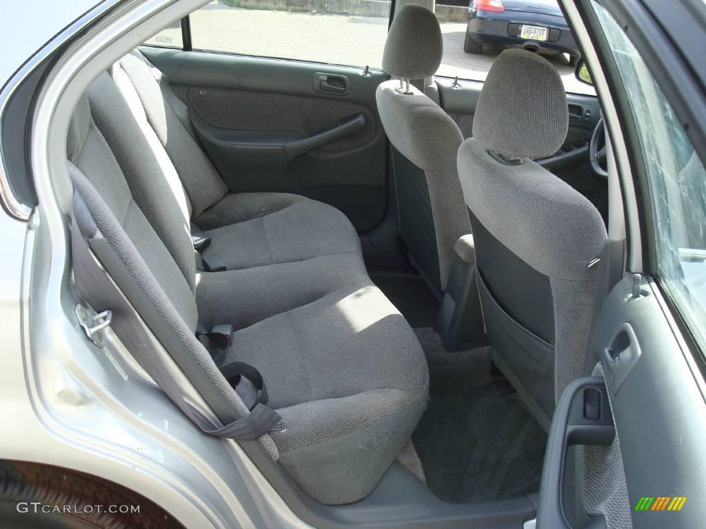1998 Civic LX Sedan - Vogue Silver Metallic / Gray photo #16