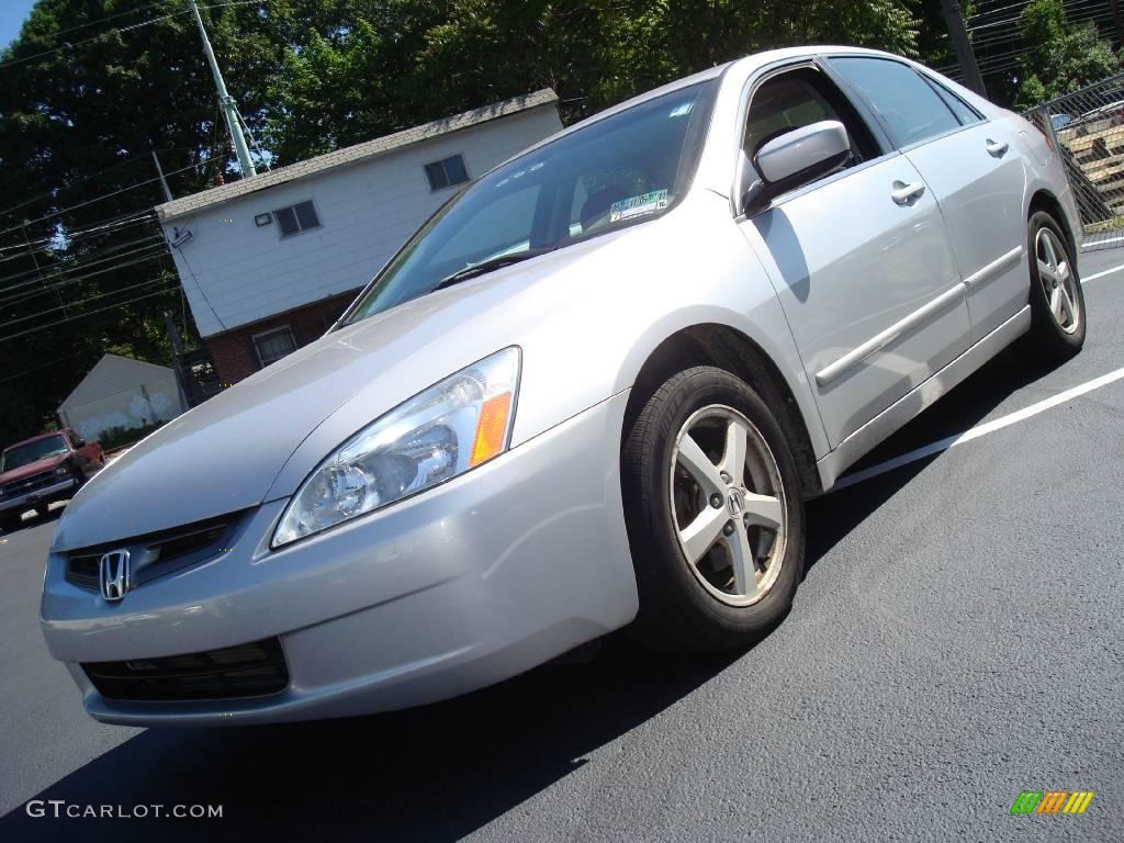 2003 Accord EX-L Sedan - Satin Silver Metallic / Black photo #2