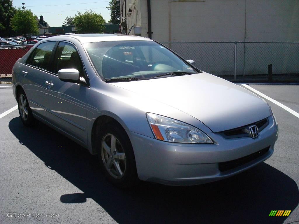 2003 Accord EX-L Sedan - Satin Silver Metallic / Black photo #4